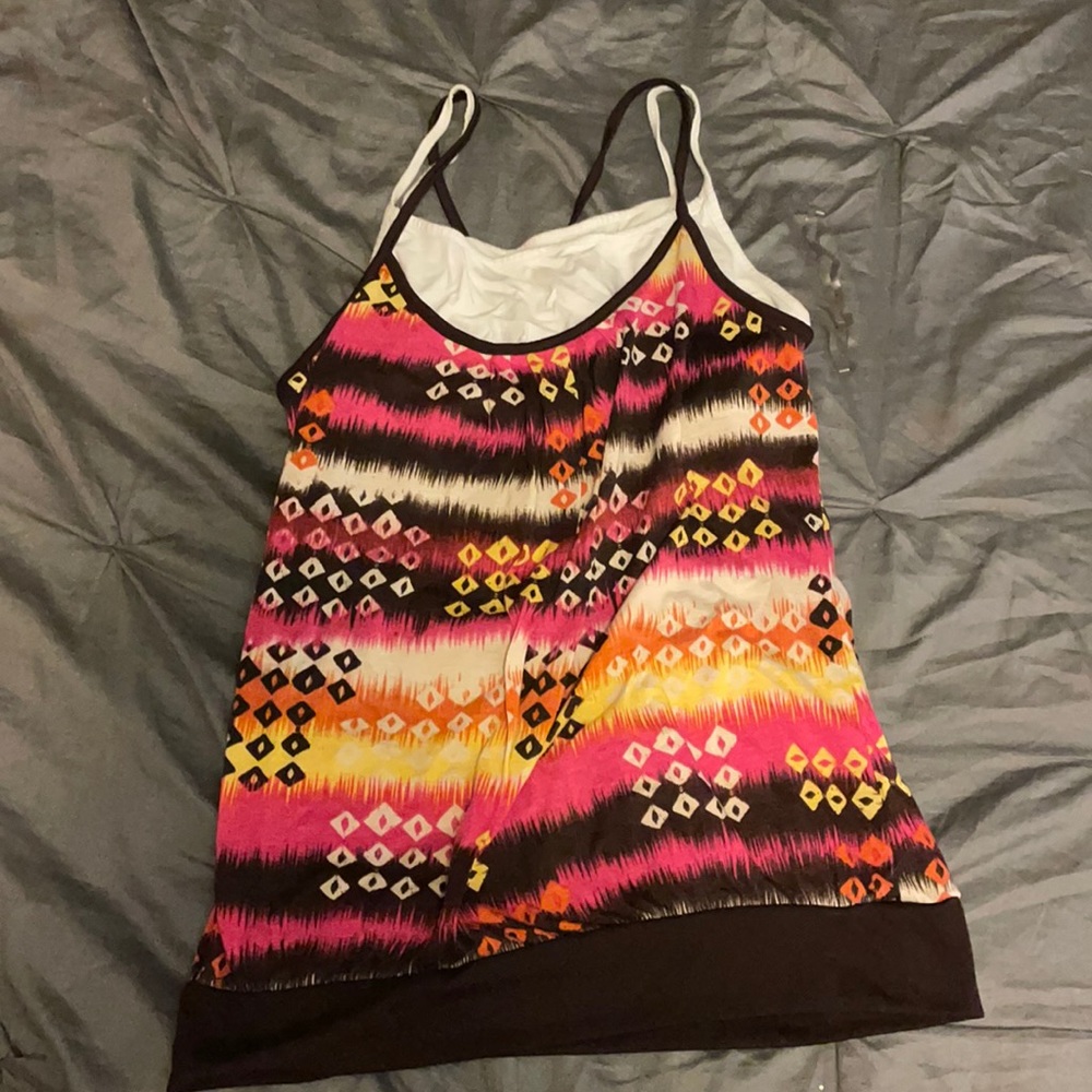 Built in bra designed tank top